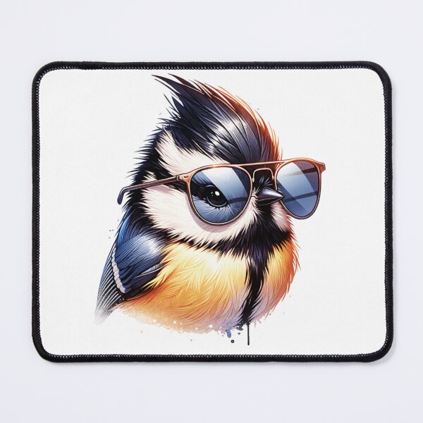 Item preview, Bridled Titmouse Wearing Sunglasses designed and sold by TheAnimalZ00.