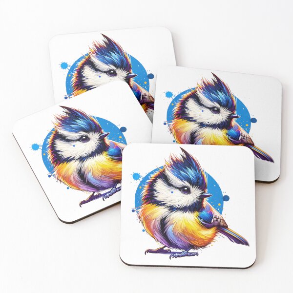 Item preview, Watercolor Bridled Titmouse designed and sold by TheAnimalZ00.