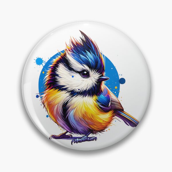 Item preview, Watercolor Bridled Titmouse designed and sold by TheAnimalZ00.
