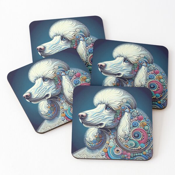 Item preview, White Poodle designed and sold by Wags & Tails.