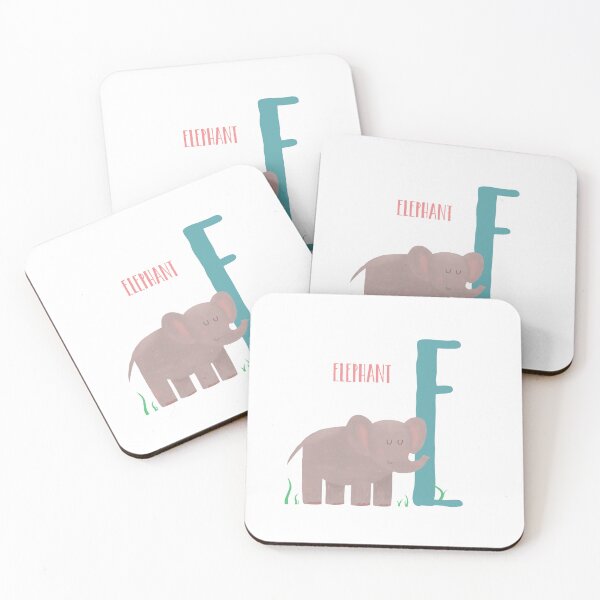 Item preview, illustrated elephant letter E designed and sold by sotomonte.