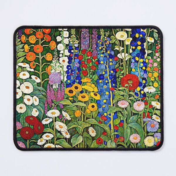Aperçu de l'œuvre Jardin de fleurs Gustav Klimt créée et vendue par maniacfitness.