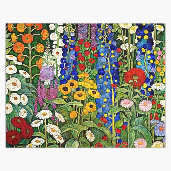 Vista previa del artículo con la obra «Jardín de flores de Gustav Klimt», diseñado y vendido por maniacfitness.