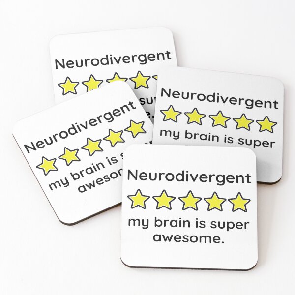 Item preview, Neurodivergent my brain is super awesome  designed and sold by Rachel the Artist .