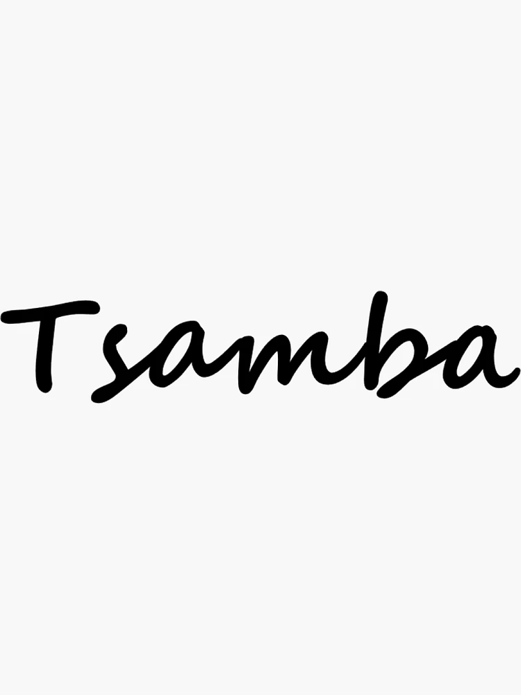Tsamaba in TAGALOG means Luck Chance in ENGLISH Sticker