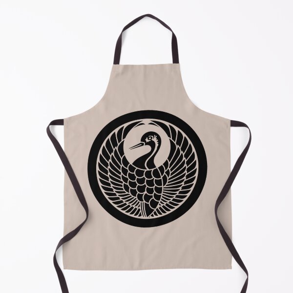 Item preview, Traditional Japanese Samurai crest: Maru ni Tsuru no maru - Haizakura designed and sold by Onigokko.