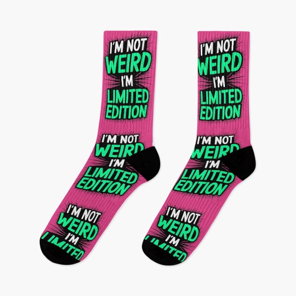 Item preview, Funny Sarcastic Quote I'm Not Weird, I'm Limited Edition designed and sold by TheArtOfPat.