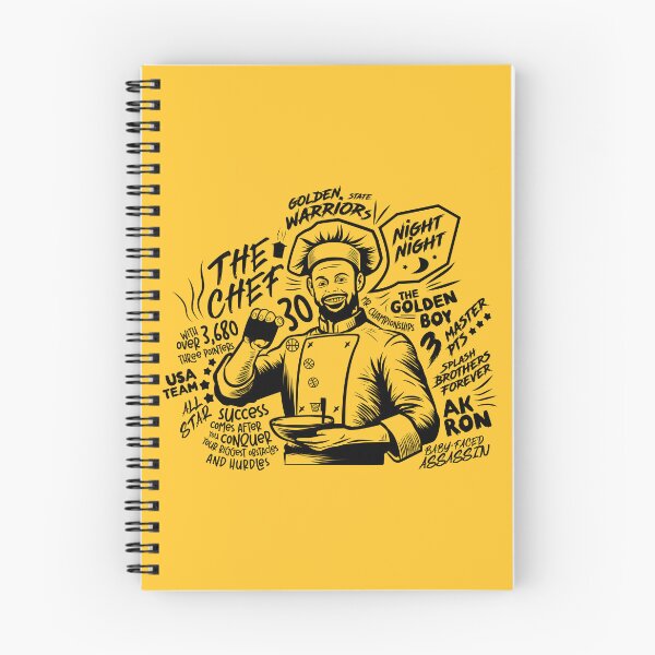 Item preview, Chef Curry cooking up three three-pointers for the Golden State Warriors designed and sold by Dizartico.