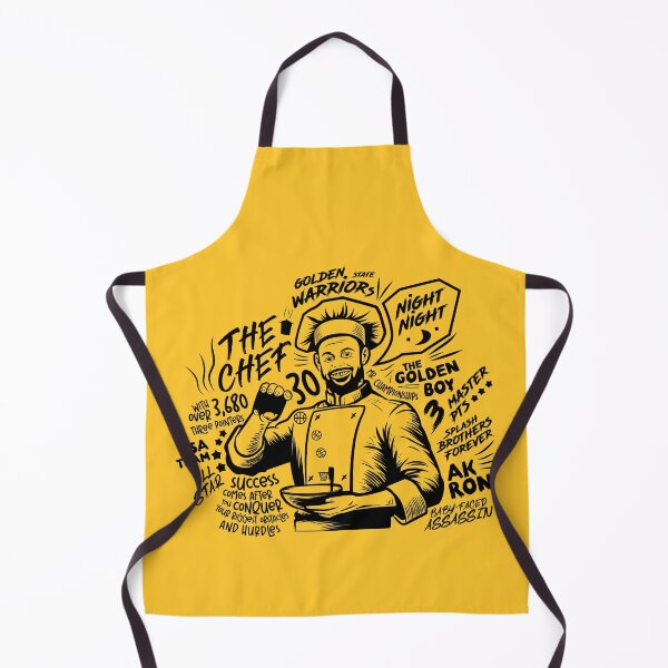 Item preview, Chef Curry cooking up three three-pointers for the Golden State Warriors designed and sold by Dizartico.