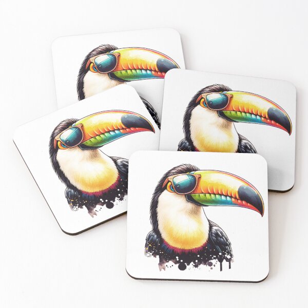 Item preview, Keel Billed Toucan Wearing Sunglasses designed and sold by TheAnimalZ00.