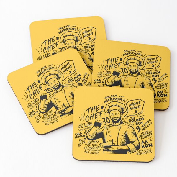 Item preview, Chef Curry cooking up three three-pointers for the Golden State Warriors designed and sold by Dizartico.