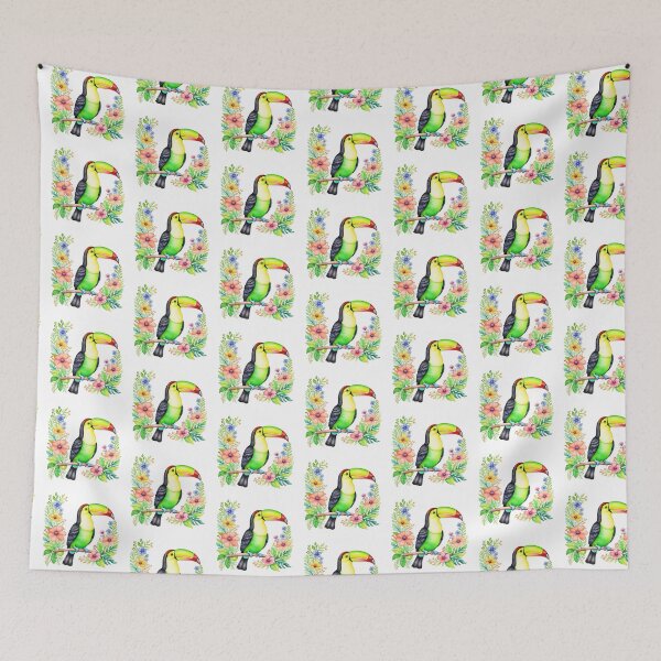 Item preview, Floral Keel Billed Toucan  designed and sold by TheAnimalZ00.