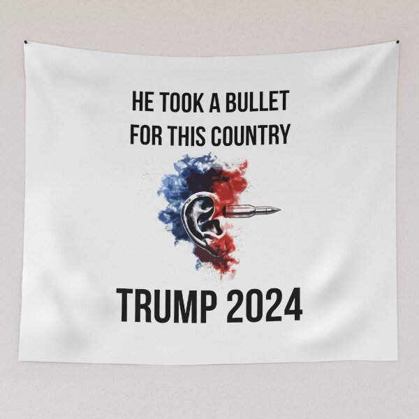 Item preview, He Took A Bullet For This Country - Trump 2024 designed and sold by BCOD.