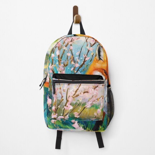 Artikelvorschau, Fuchs-Porträt. Kirschblüte, Blumenfuchs, Vintage-Fuchs, Fuchs-Malerei, Camille Pissarro-Stil entworfen und verkauft von FoxVibes.