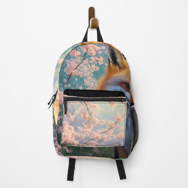 Artikelvorschau, Fuchs-Porträt. Kirschblüte, Blumenfuchs, Vintage-Fuchs, Fuchs-Malerei, Camille Pissarro-Stil entworfen und verkauft von FoxVibes.