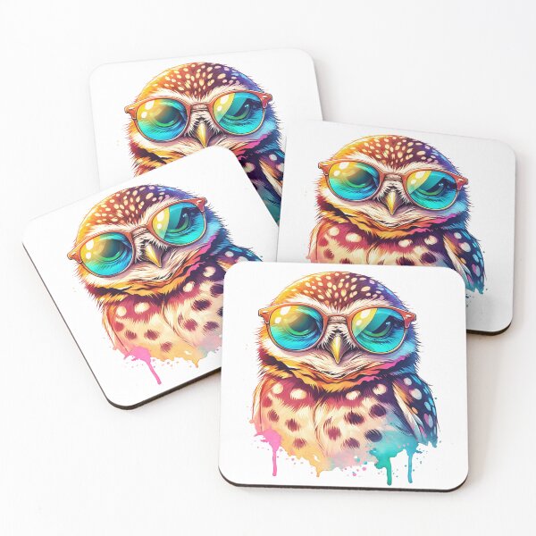 Item preview, Watercolor Burrowing Owl Wearing Sunglasses designed and sold by TheAnimalZ00.