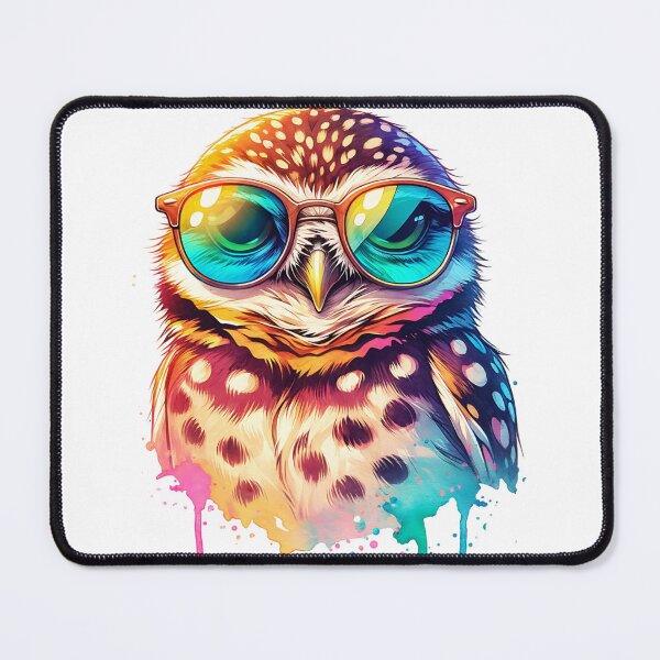 Item preview, Watercolor Burrowing Owl Wearing Sunglasses designed and sold by TheAnimalZ00.