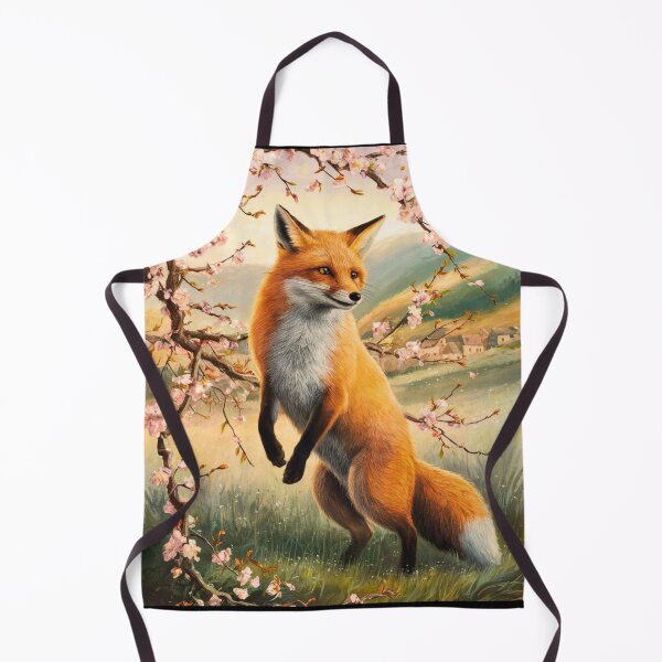 Artikelvorschau, Fuchs-Porträt. Kirschblüte, Blumenfuchs, Vintage-Fuchs, Fuchs-Malerei, Camille Pissarro-Stil entworfen und verkauft von FoxVibes.