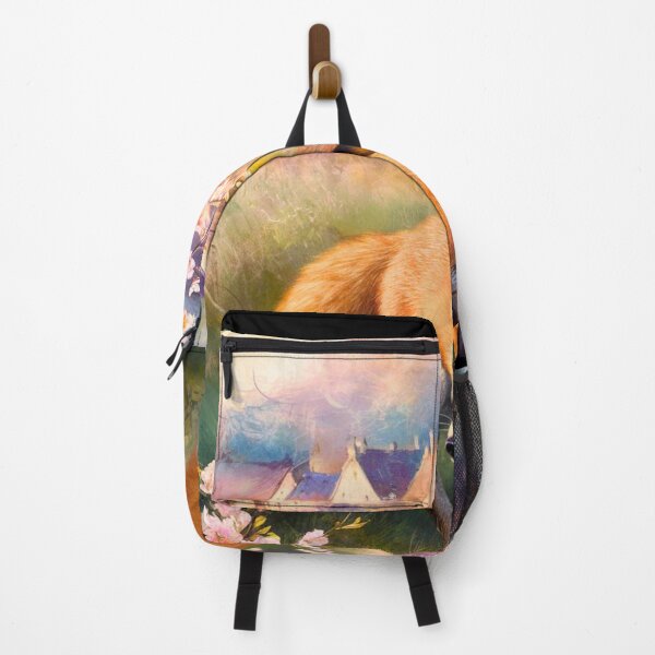 Artikelvorschau, Fuchs-Porträt. Kirschblüte, Blumenfuchs, Vintage-Fuchs, Fuchs-Malerei, Camille Pissarro-Stil entworfen und verkauft von FoxVibes.