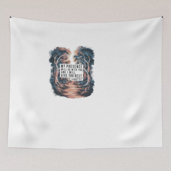 Item preview, My Presence Will God With You and I Would Give You Rest, Exodus 15:2 designed and sold by Faithloveshop.