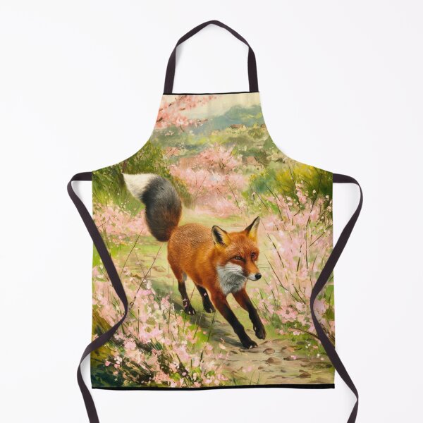 Artikelvorschau, Fuchs-Porträt. Kirschblüte, Blumenfuchs, Vintage-Fuchs, Fuchs-Malerei, Camille Pissarro-Stil entworfen und verkauft von FoxVibes.