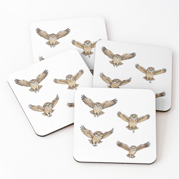 Item preview, Burrowing Owls Flying designed and sold by TheAnimalZ00.