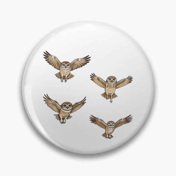 Item preview, Burrowing Owls Flying designed and sold by TheAnimalZ00.