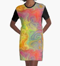 Pocket Knots Swirl Graphic T-Shirt Dress