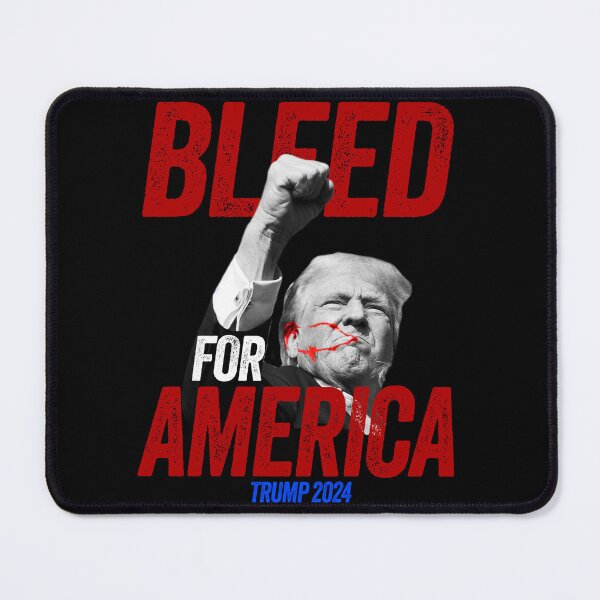 Item preview, President Trump 2024 Bleed For America designed and sold by wrestletoys.