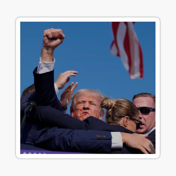 Item preview, Trump Assassination Attempt - Trump's Rally Pennsylvania Attempted Shooting V3 designed and sold by BeyondMonde.