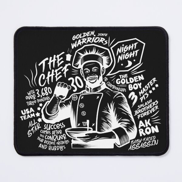 Item preview, Chef Curry cooking up three three-pointers for the Golden State Warriors - white designed and sold by Dizartico.
