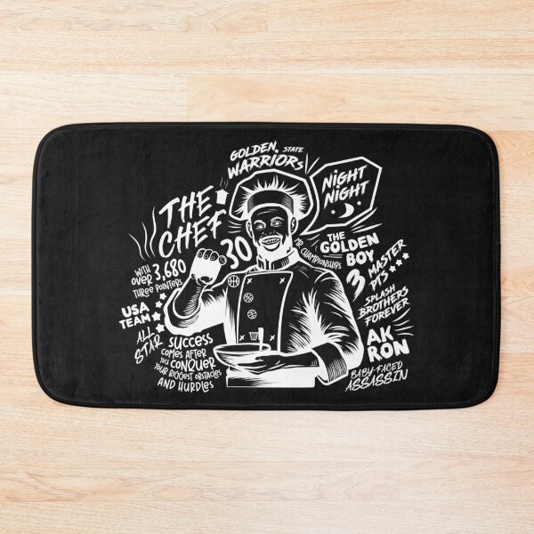 Item preview, Chef Curry cooking up three three-pointers for the Golden State Warriors - white designed and sold by Dizartico.