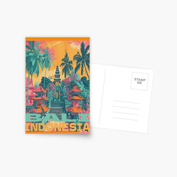 Item preview, Travel Poster Bali Indonesia designed and sold by PrintNTeeCo.