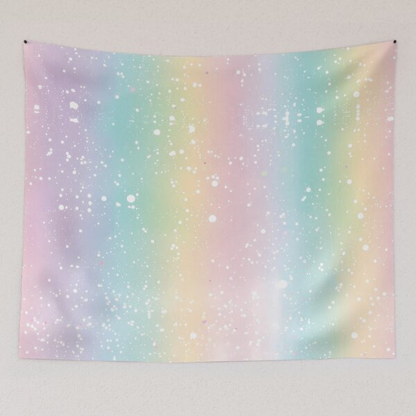 Item preview, Pastel Rainbow With White Splatter designed and sold by NesaArtSpace.