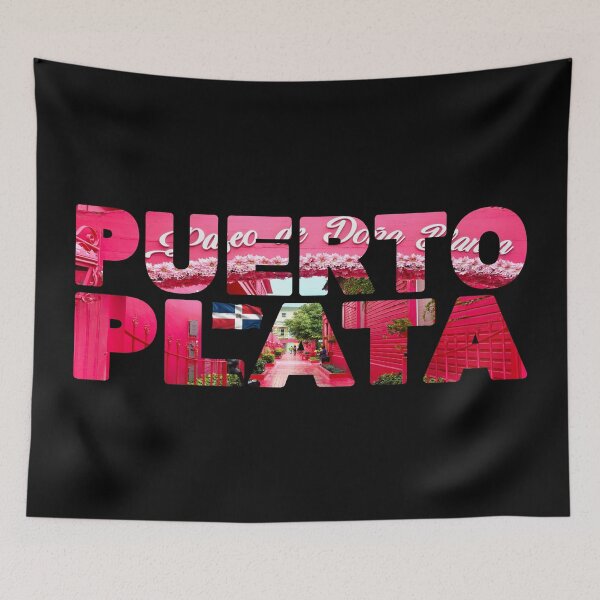 Item preview, PUERTO PLATA - Dominican Republic Caribbean Pink Street designed and sold by Adam Gormley.