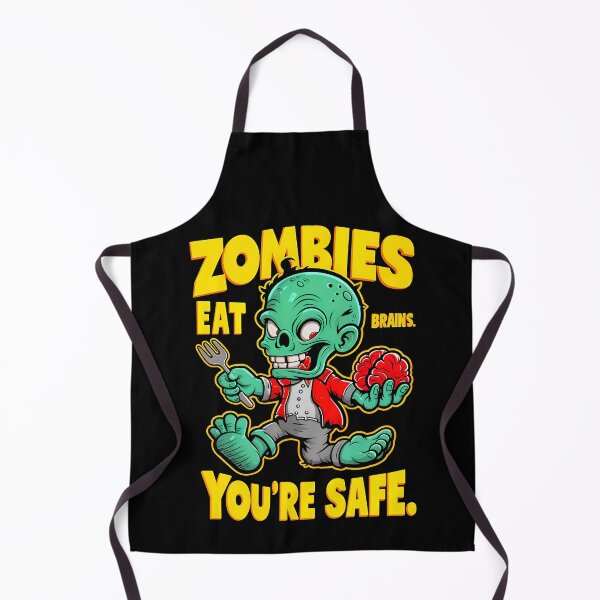 Item preview, Funny Sarcastic Quote Zombies Eat Brains You're Safe designed and sold by TheArtOfPat.