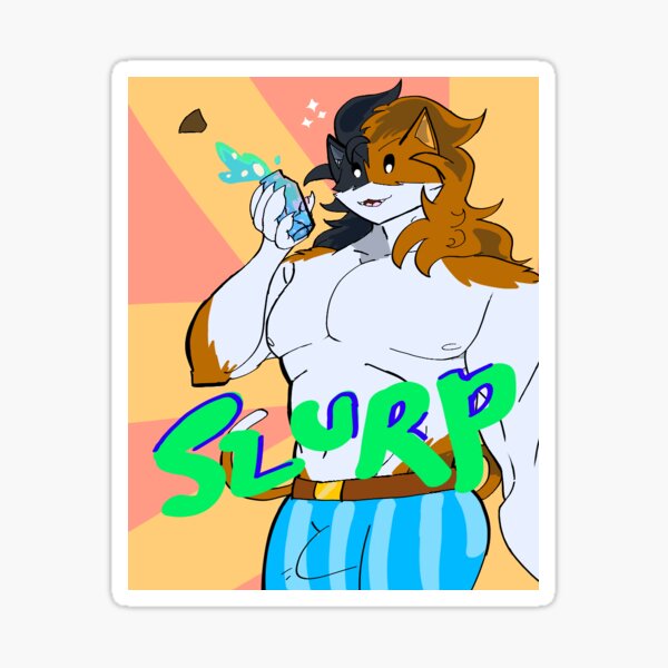 Item preview, Meowscles Slurp Logo designed and sold by funky-butler.