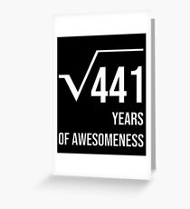 21st Birthday Gifts Shirts for Men and Women Greeting Card