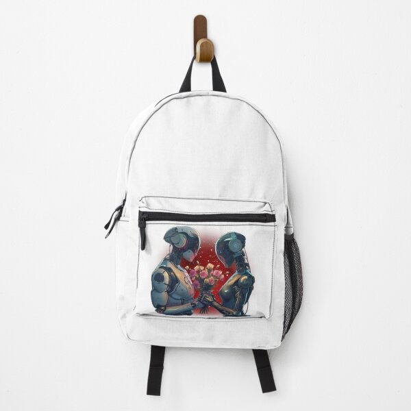 Item preview, Cyberpunk Robots Fall in Love with Flowers 1 designed and sold by IBTees.