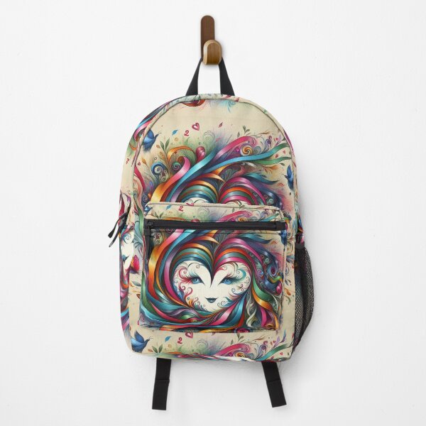 Item preview, Hearts spiral whirlpool of flowers butterfly color ribbons sketch art designed and sold by ZulryLifestyles.