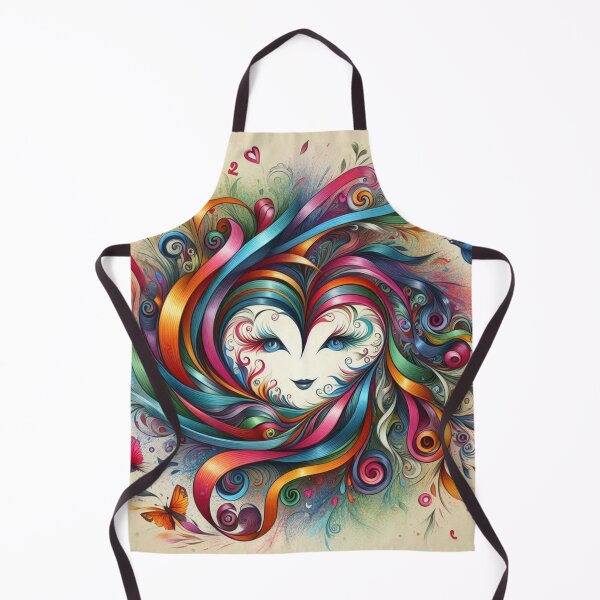 Item preview, Hearts spiral whirlpool of flowers butterfly color ribbons sketch art designed and sold by ZulryLifestyles.