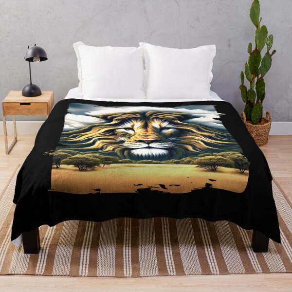 Item preview, Majestic Lion: Mountain Panorama Fusion designed and sold by Hungry-Murphy.