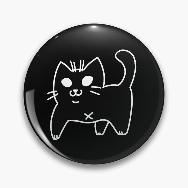 Item preview, Black Tripod Cat Chibi Black Background designed and sold by yodelbat.