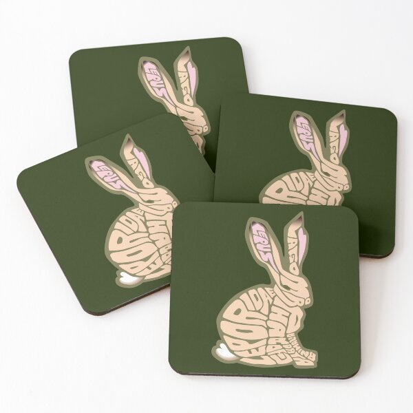 Item preview, Rabbit Shaped Name - natural colors designed and sold by doodlinglibrary.