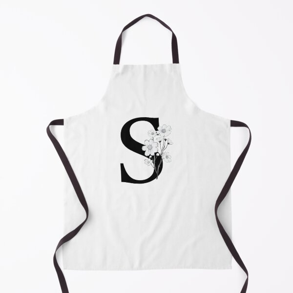 Item preview, Black Letter S Monogram with Flowers designed and sold by To the Lua.