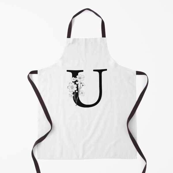 Item preview, Black Letter U Monogram with Flowers designed and sold by To the Lua.