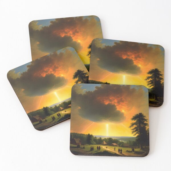 Item preview,  Glowing Sky Over Small Village designed and sold by Zeph1.