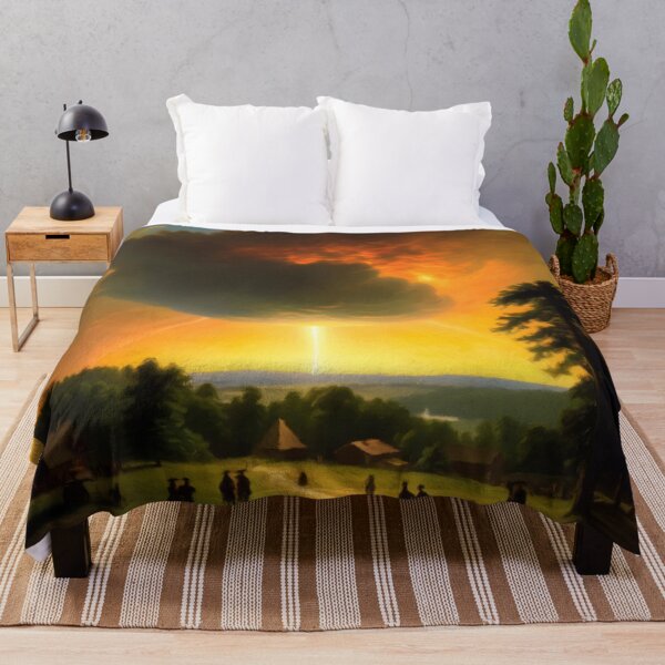 Item preview,  Glowing Sky Over Small Village designed and sold by Zeph1.