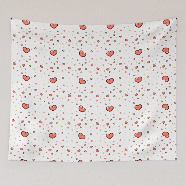 Item preview, Cute Pattern of Heart illustration designed and sold by OrcaVector.