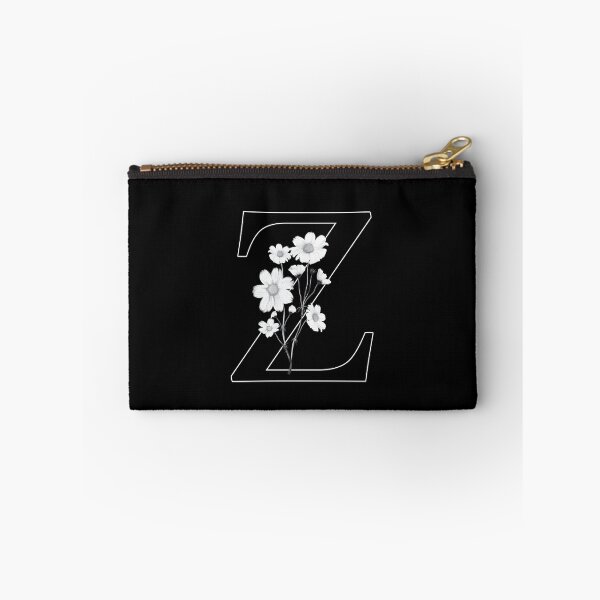 Artikelvorschau, Schwarzes Monogramm des Buchstabens Z mit Blumen entworfen und verkauft von To the Lua.